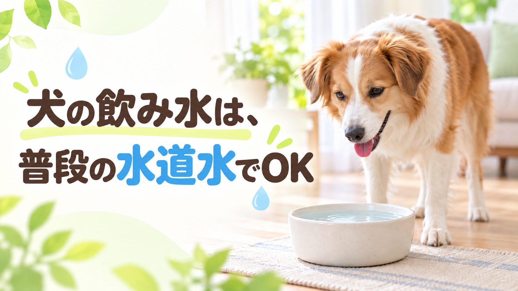 犬の飲み水は何を用意する？水の選び方・与え方・衛生管理