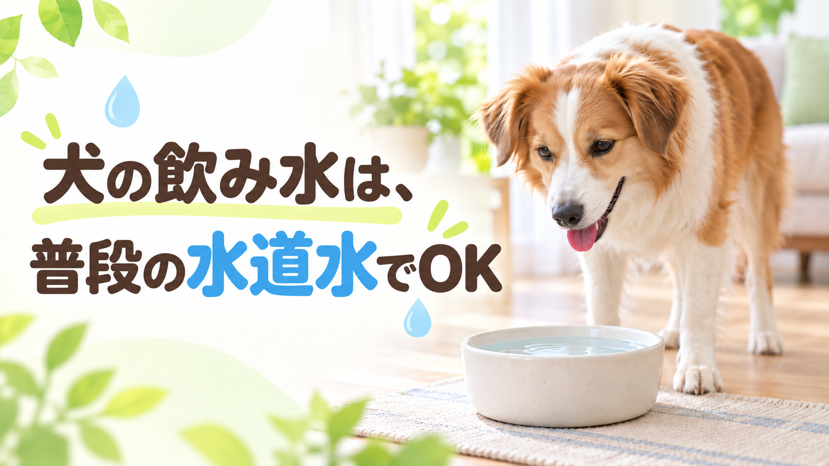 犬の飲み水は何を用意する？水の選び方・与え方・衛生管理
